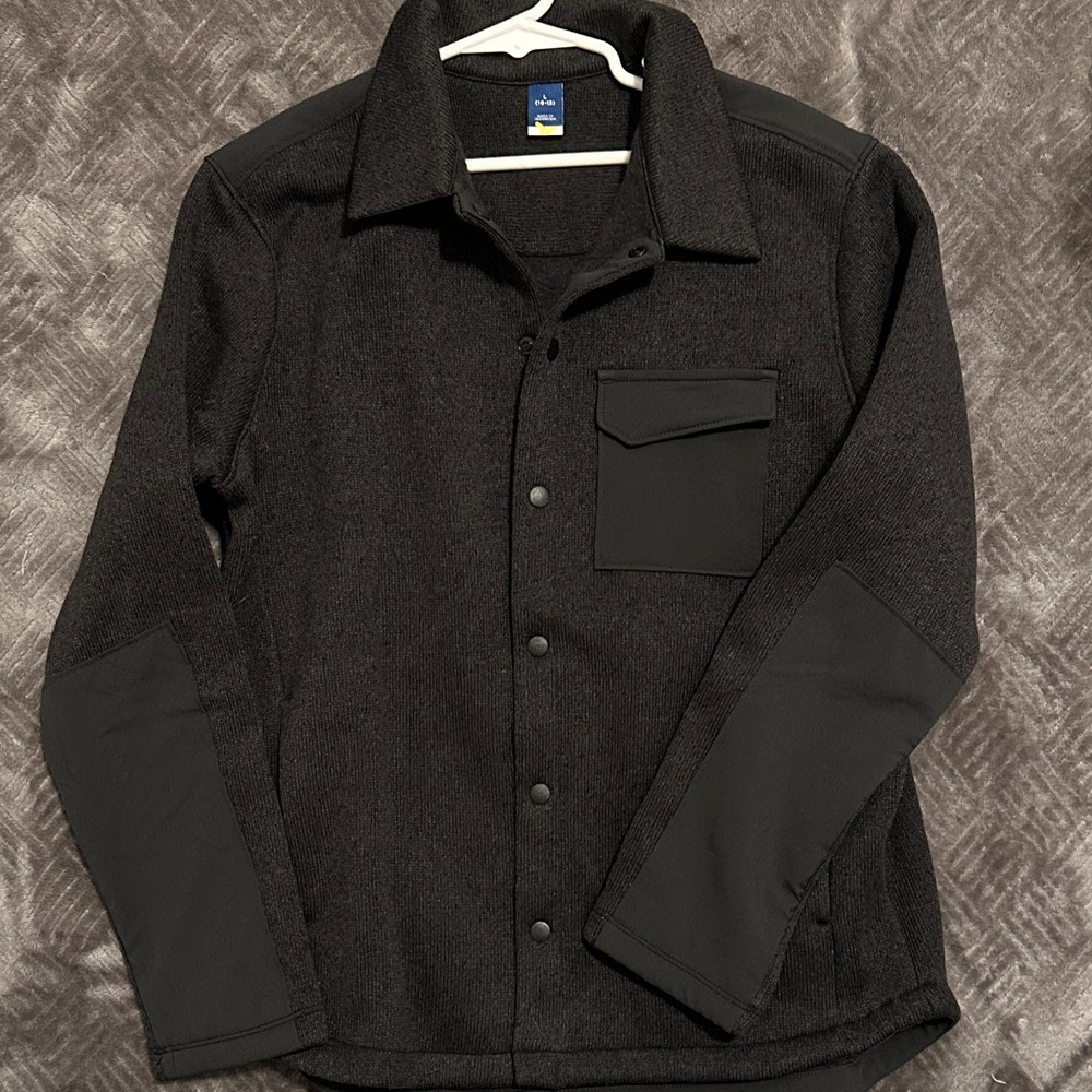 Old Navy Black Shirt Jacket
